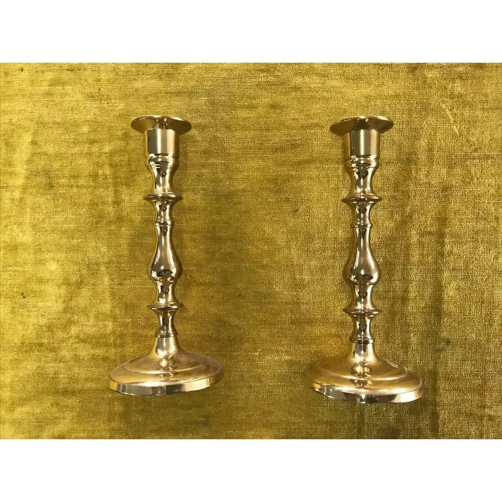 Baldwin‎ Style Brass Candle Sticks Wedding Decorative Pair